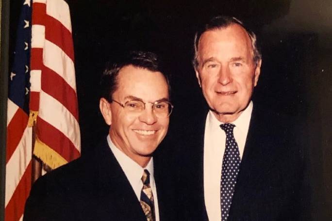 George HW Bush and Mike Noel