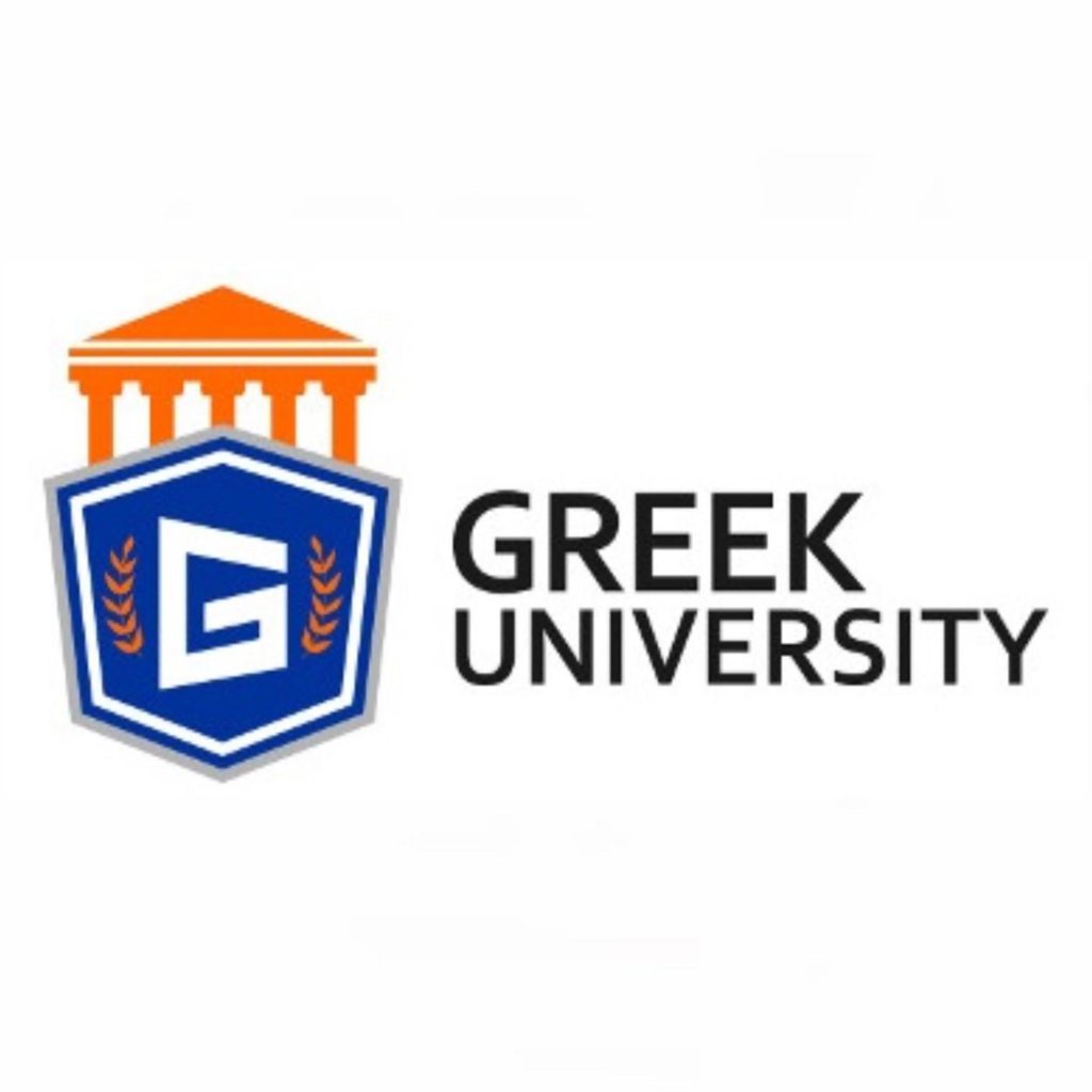 Greek University logo for Fraternity Foodie podcast